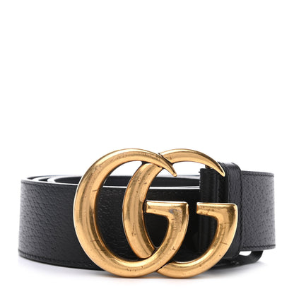 Gucci Textured Calfskin Double G 40mm Belt 85 34 Black 1 of 5