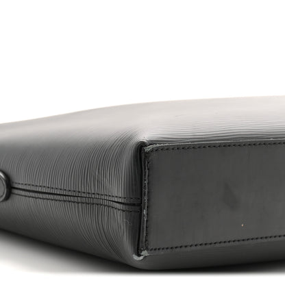 Louis Vuitton Epi Porte-Documents Jour Briefcase Black 9 of 11