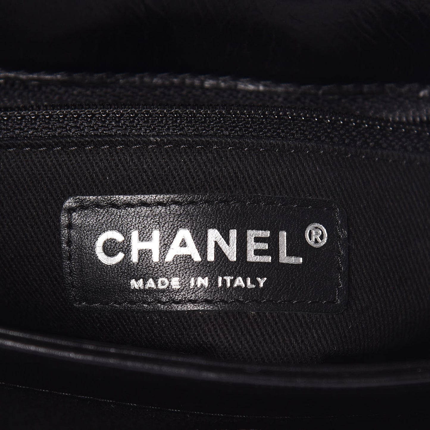 Washed Calfskin Hamptons Flap Bag Black