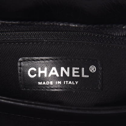 Chanel Washed Calfskin Hamptons Flap Bag Black 6 of 11