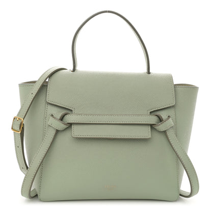 Celine Grained Calfskin Nano Belt Bag Jade 1 of 13