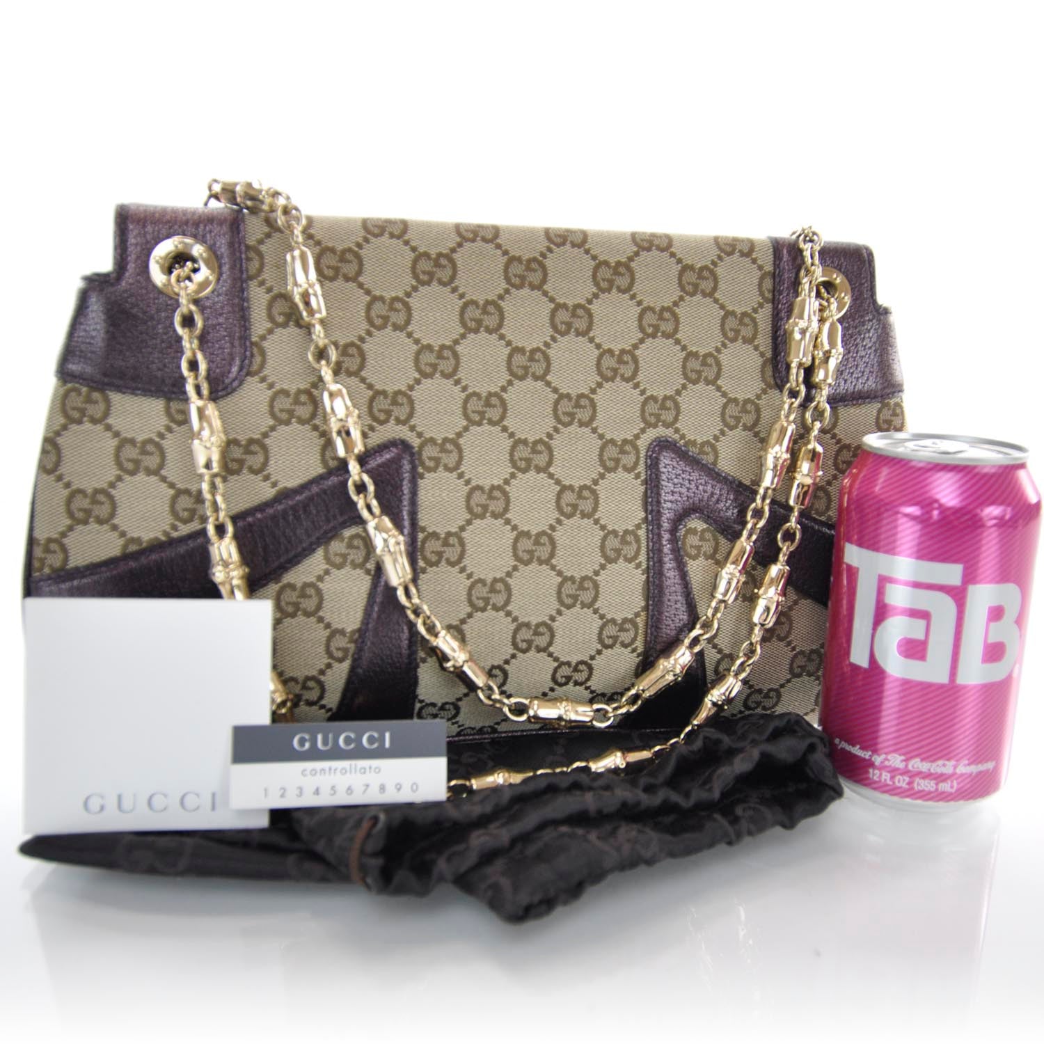 Gucci Monogram Tom Ford Jeweled Dragon Bag 3 of 9