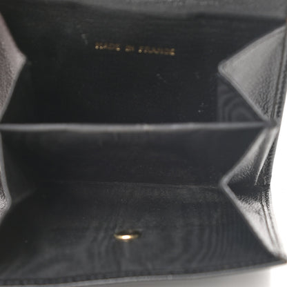 Chanel Goatskin Compact CC Flap Wallet Black 6 of 15