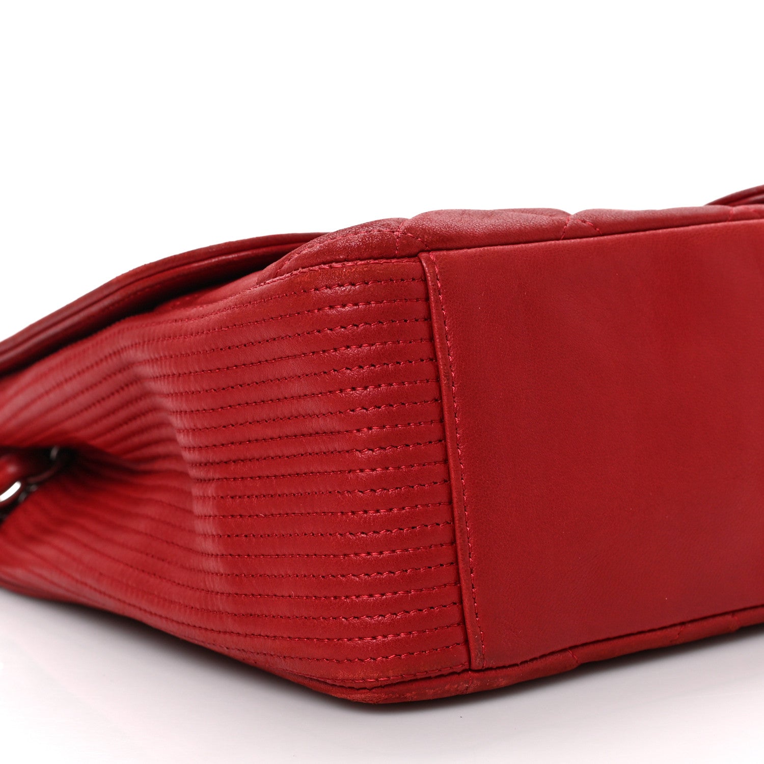 Chanel Lambskin Large Coco Rider Flap Red 7 of 8