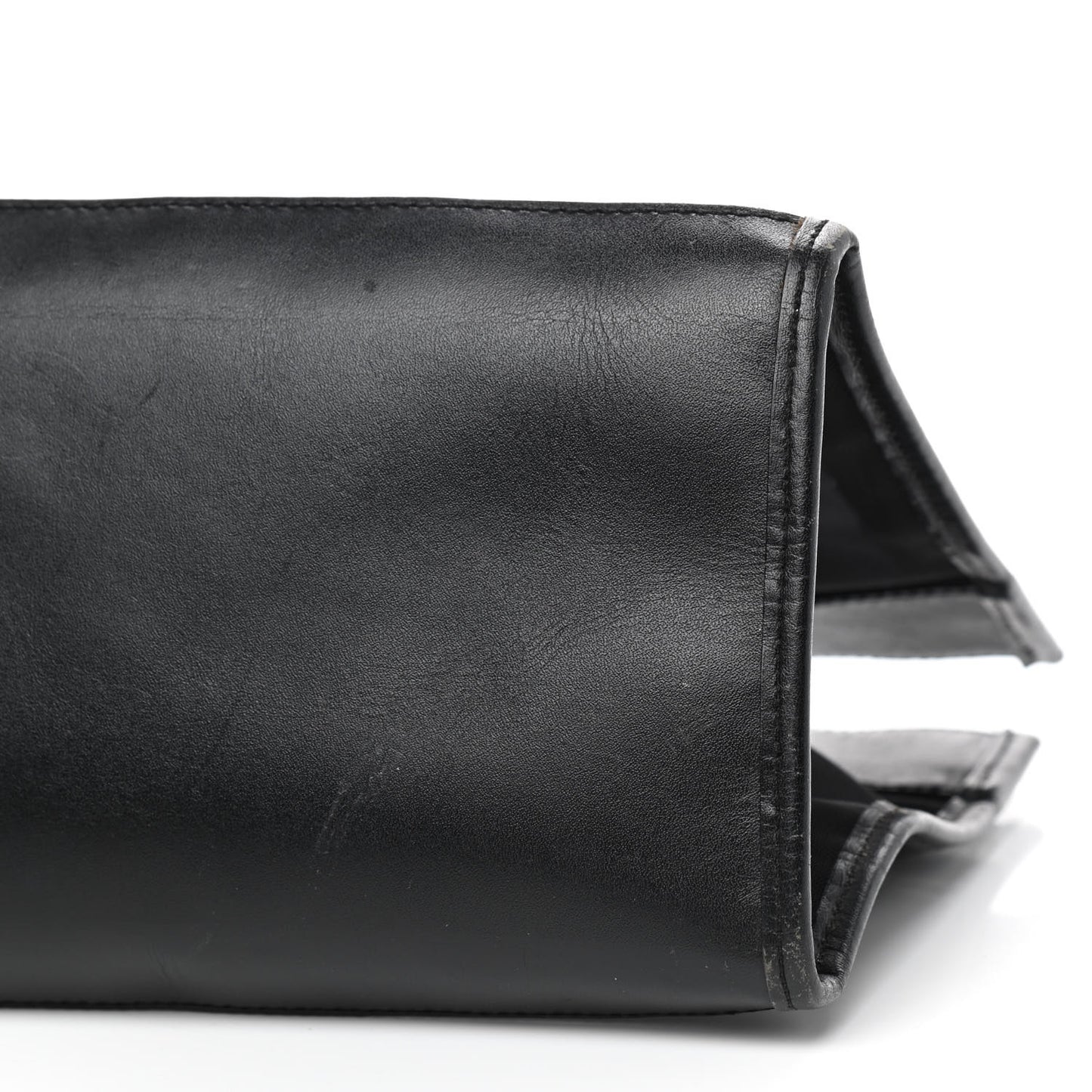 Calfskin Mesh FF Shoulder Tote Black