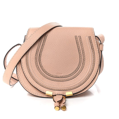 Chloe Calfskin Mini Marcie Round Crossbody Bag Blush Nude 1 of 14