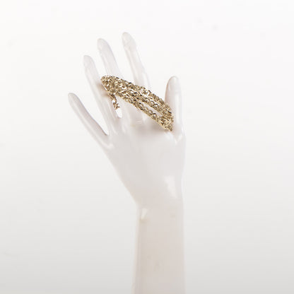 Chanel Chain Bangle Set of 3 Light Gold Medium 2 of 6