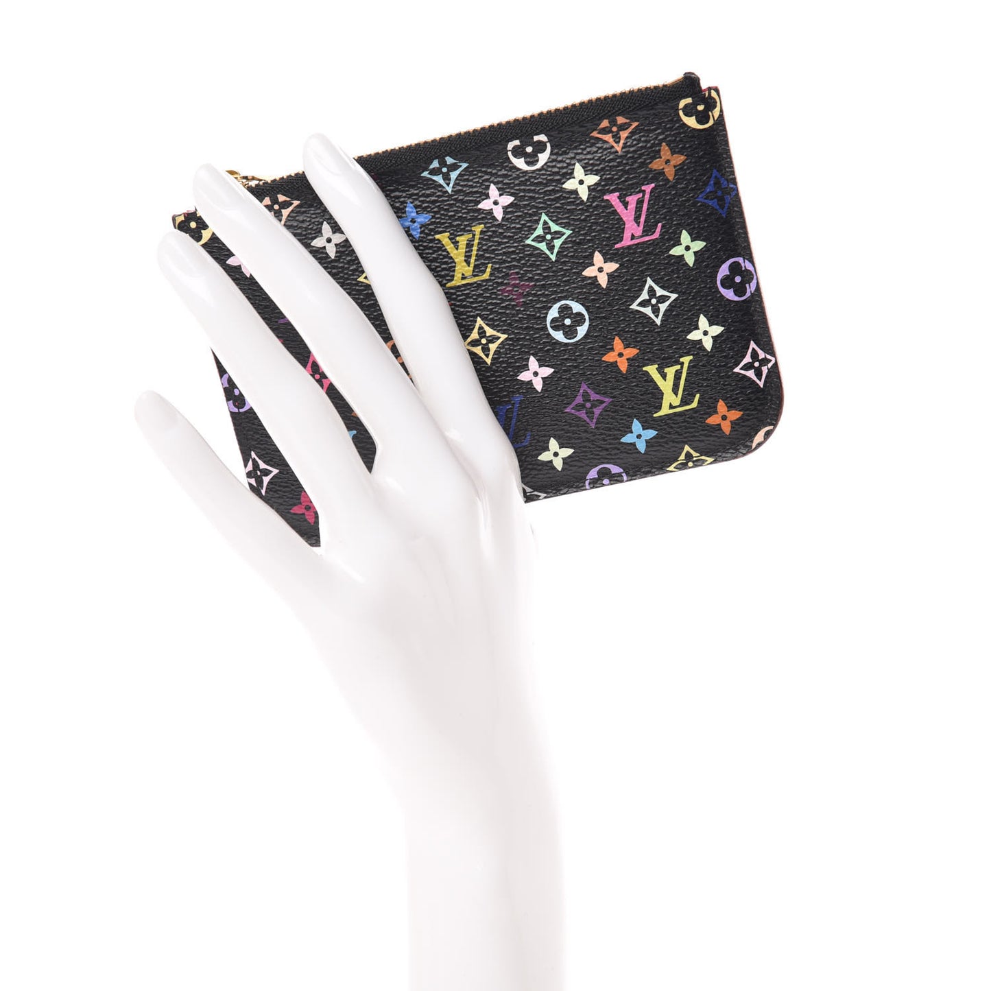 Monogram Multicolor Key Pouch Black Grenade