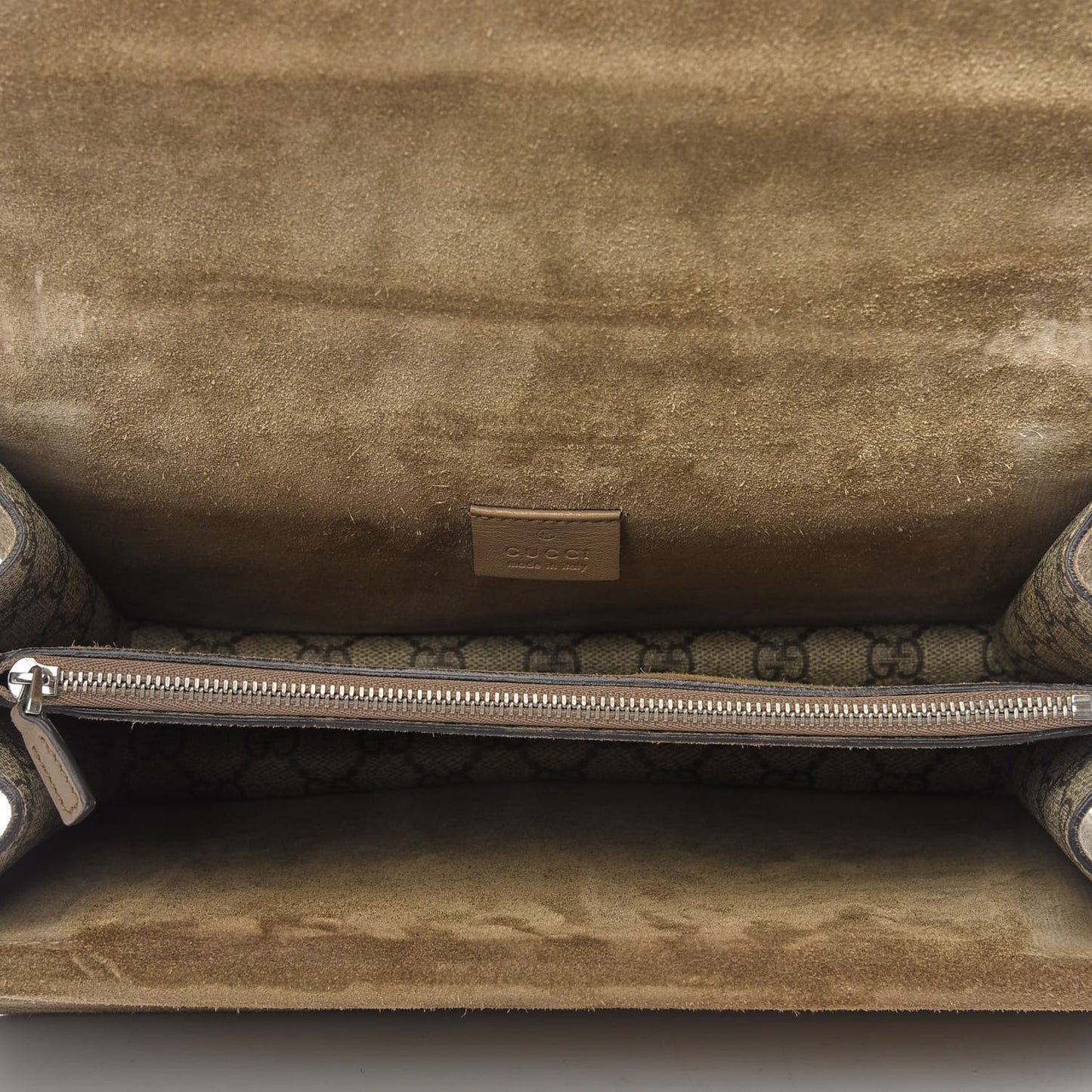 GG Supreme Monogram Small Dionysus Shoulder Bag Taupe