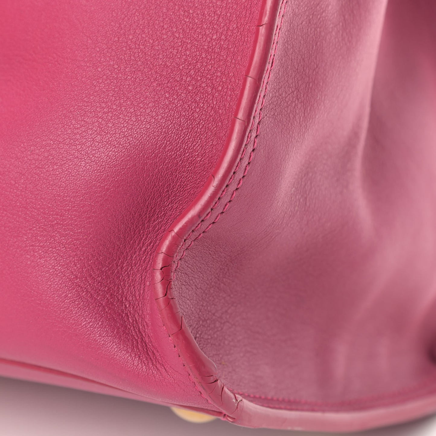 Calfskin Small Classic Y Cabas Fuchsia