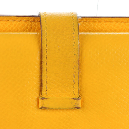 Hermes Epsom Bearn Gusset Wallet Jaune 8 of 14