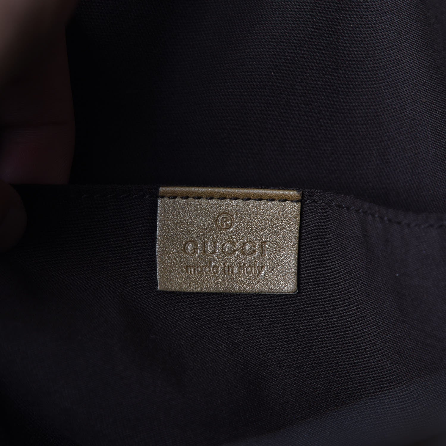 Gucci Crystal Monogram Medium Web Handle Vertical Tote Bronze 6 of 8