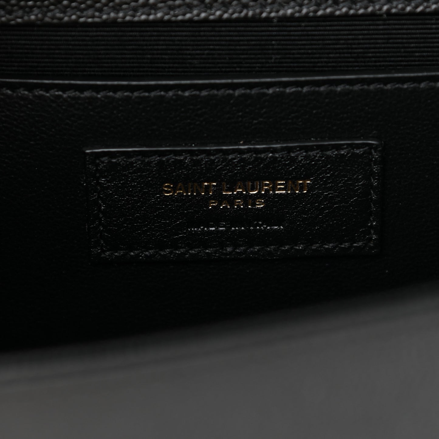 Grain De Poudre Medium Classic Monogram Kate Satchel Black