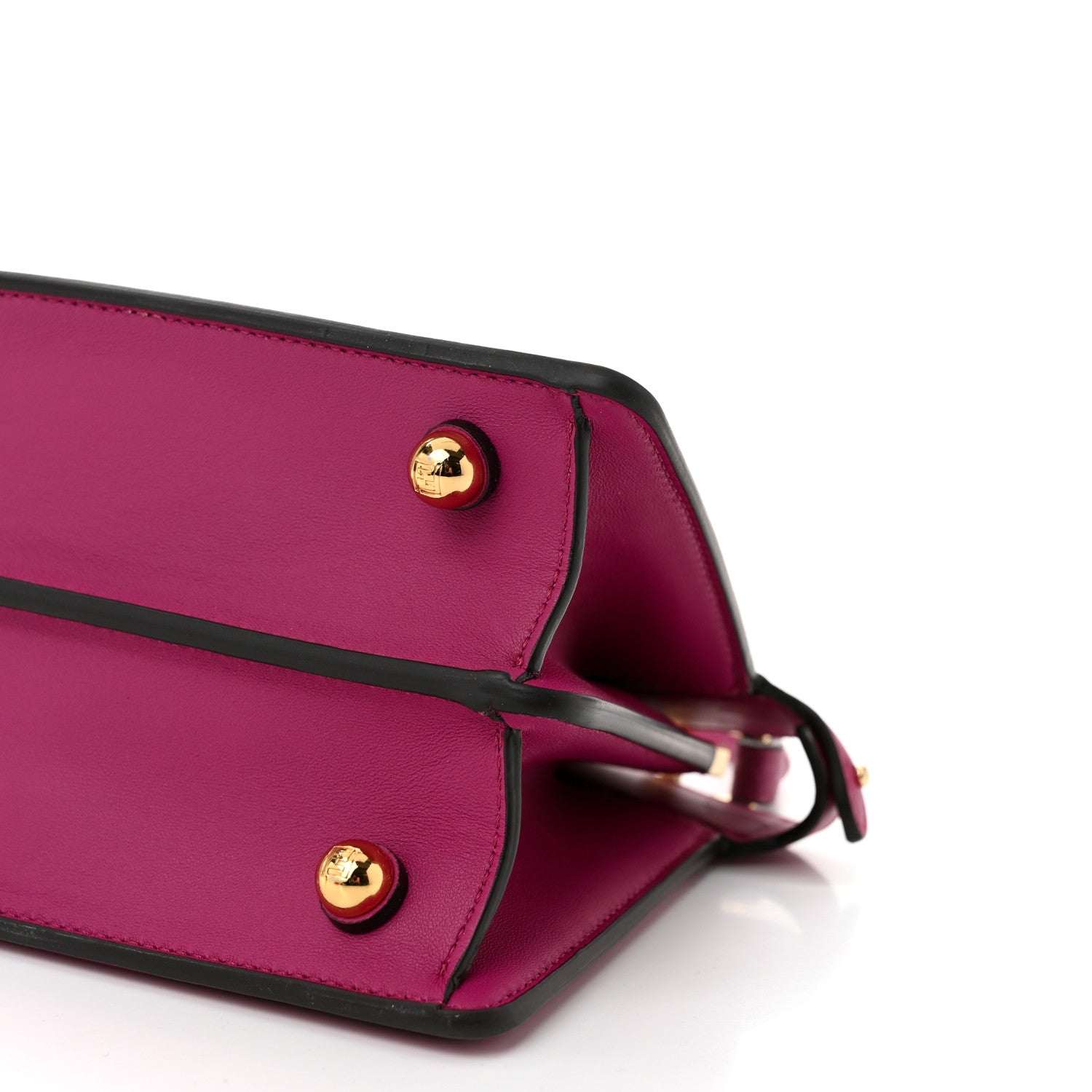 Fendi Shiny Nappa Petite Peekaboo I SEE U Satchel Ciclamino Pilar 10 of 10