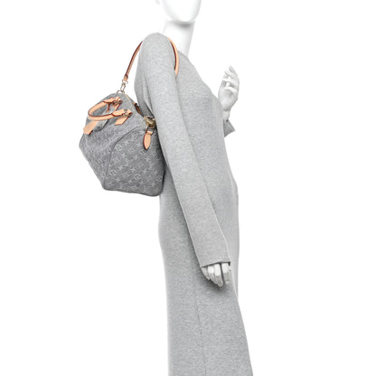 Louis Vuitton Monogram Denim Speedy Soft 30 Washed Gray 2 of 9