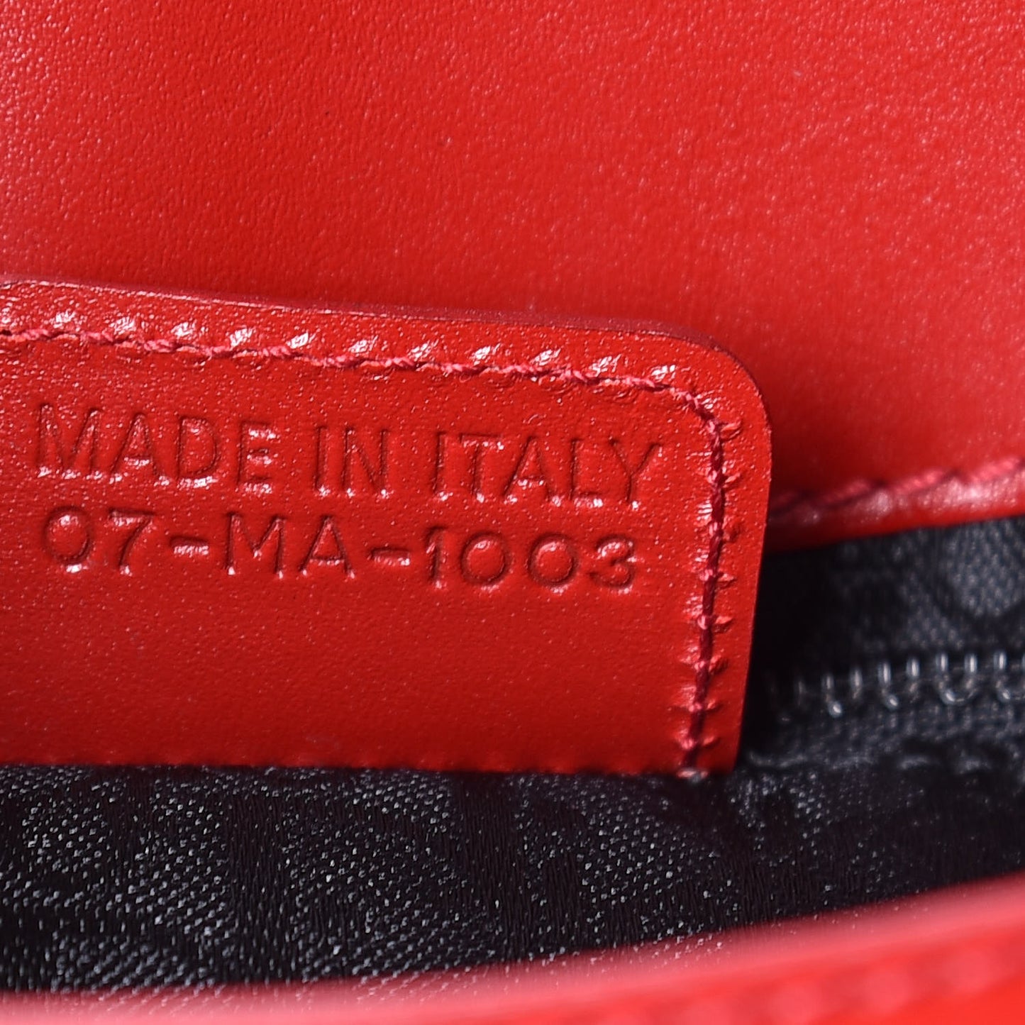 Glazed Calfskin Shoulder Bag Rouge