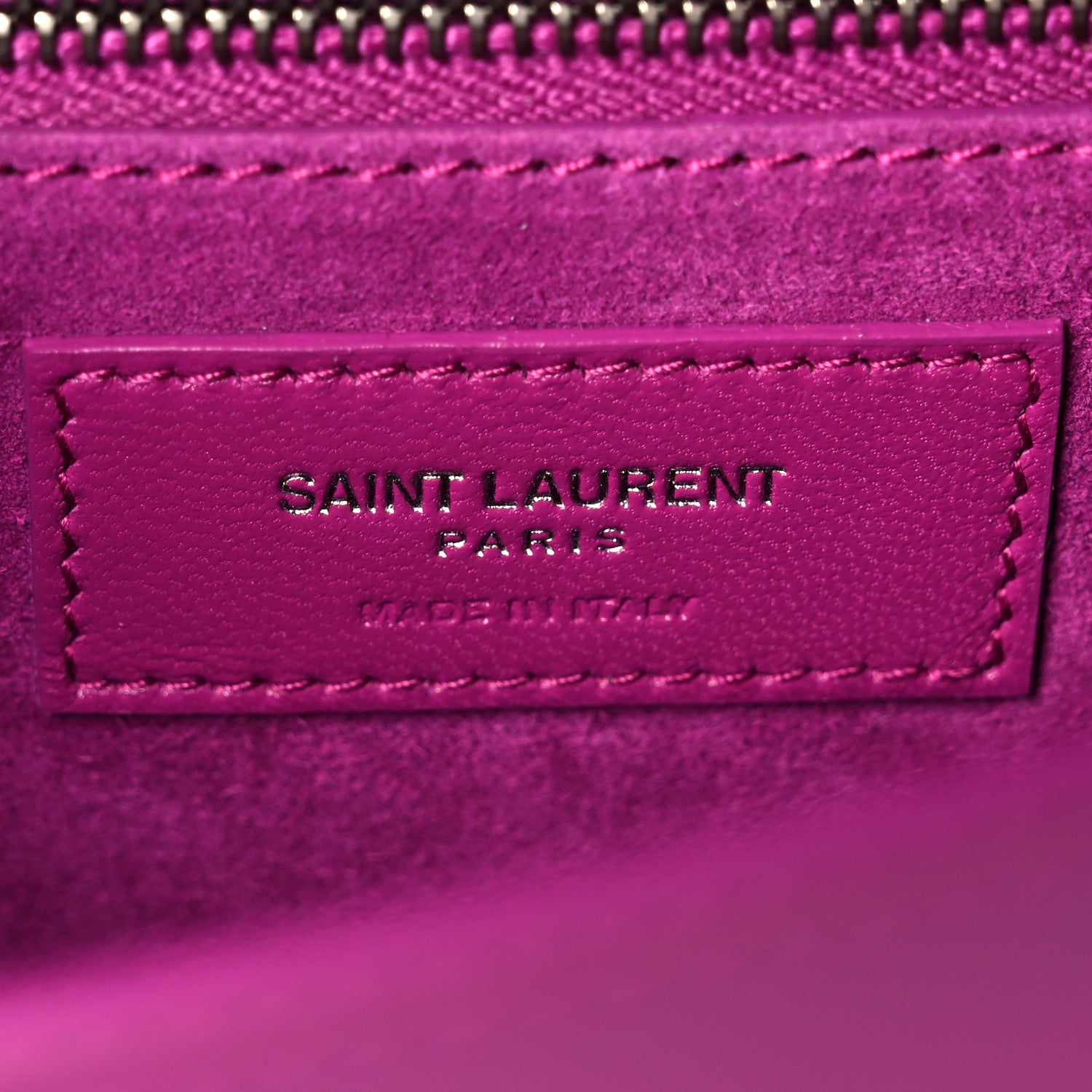 Saint Laurent Smooth Calfskin Le Carre Shoulder Bag Purple 6 of 12