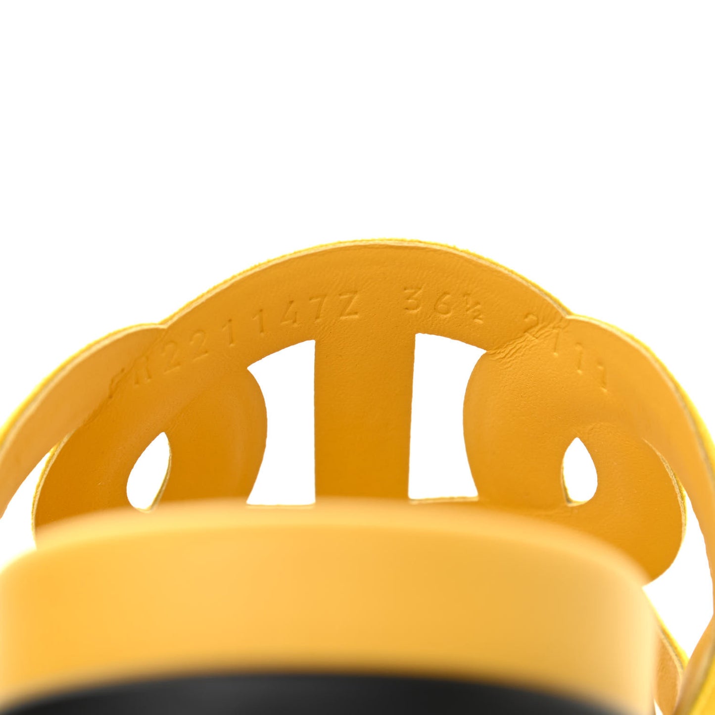 Suede Goatskin Extra Sandals 36.5 Jaune Sable