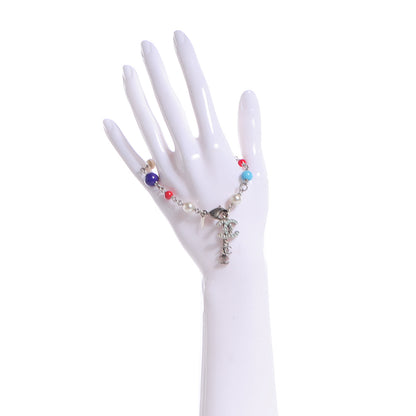 Chanel Pearl Beaded CC Charm Bracelet Multicolor 2 of 6