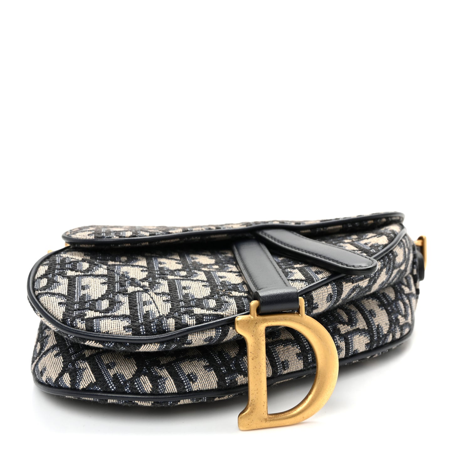 Oblique Mini Saddle Bag Blue