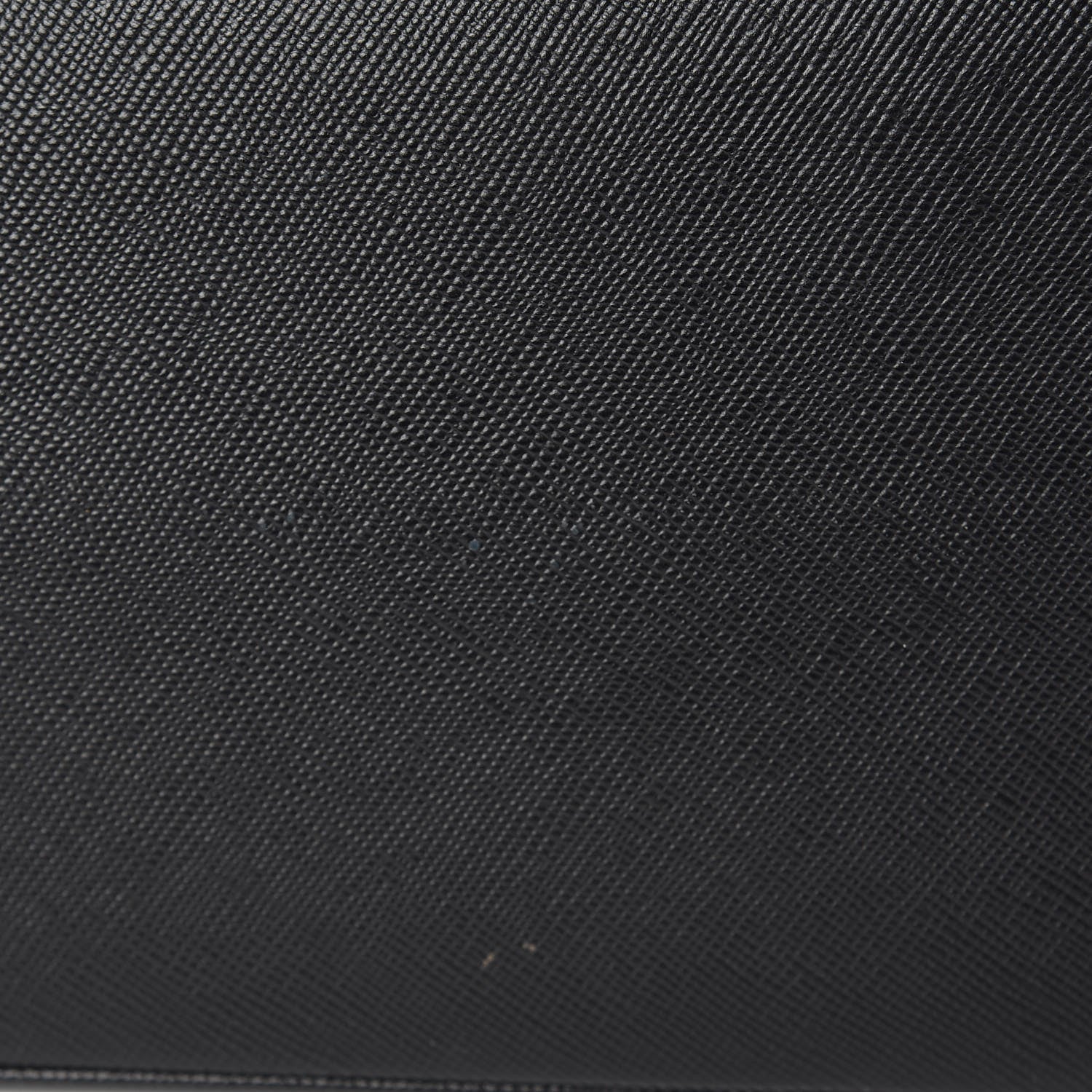 Prada Saffiano Cuir Large Double Bag Black Fuoco 12 of 12