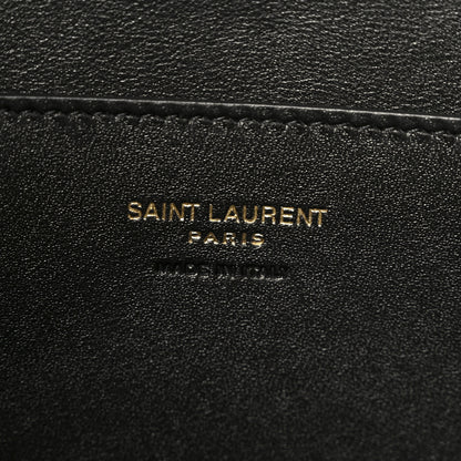 Saint Laurent Lambskin Large Cassandre Envelope Pouch Light Musk 6 of 8