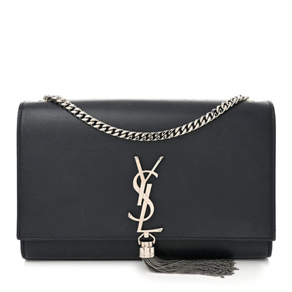 Saint Laurent Smooth Calfskin Medium Classic Monogram Kate Tassel Satchel Marine 1 of 12