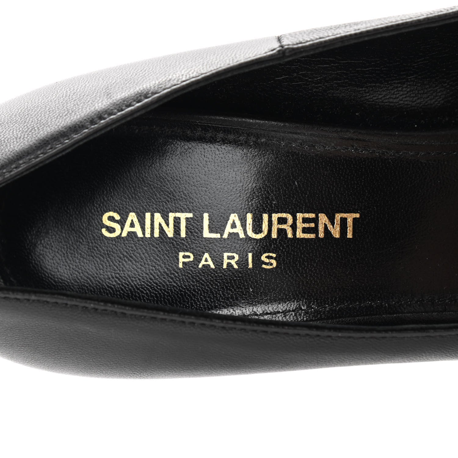 Saint Laurent Calfskin Opyum 110 Pumps 36 Black 6 of 10