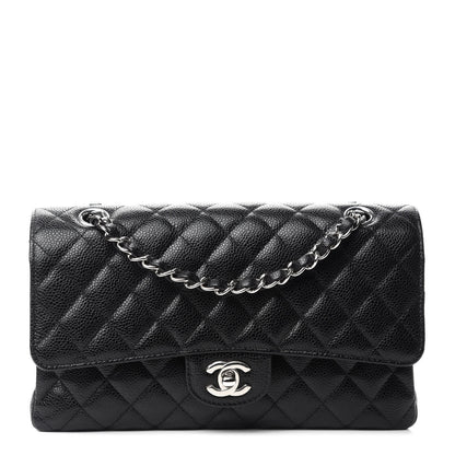 Chanel Caviar Quilted Medium Double Flap Black 1 of 12