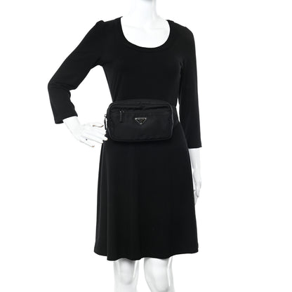 Prada Re-Nylon Saffiano Belt Bag Black 2 of 9