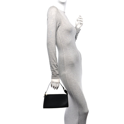 Louis Vuitton Epi Pochette Accessories 24 Black 2 of 10