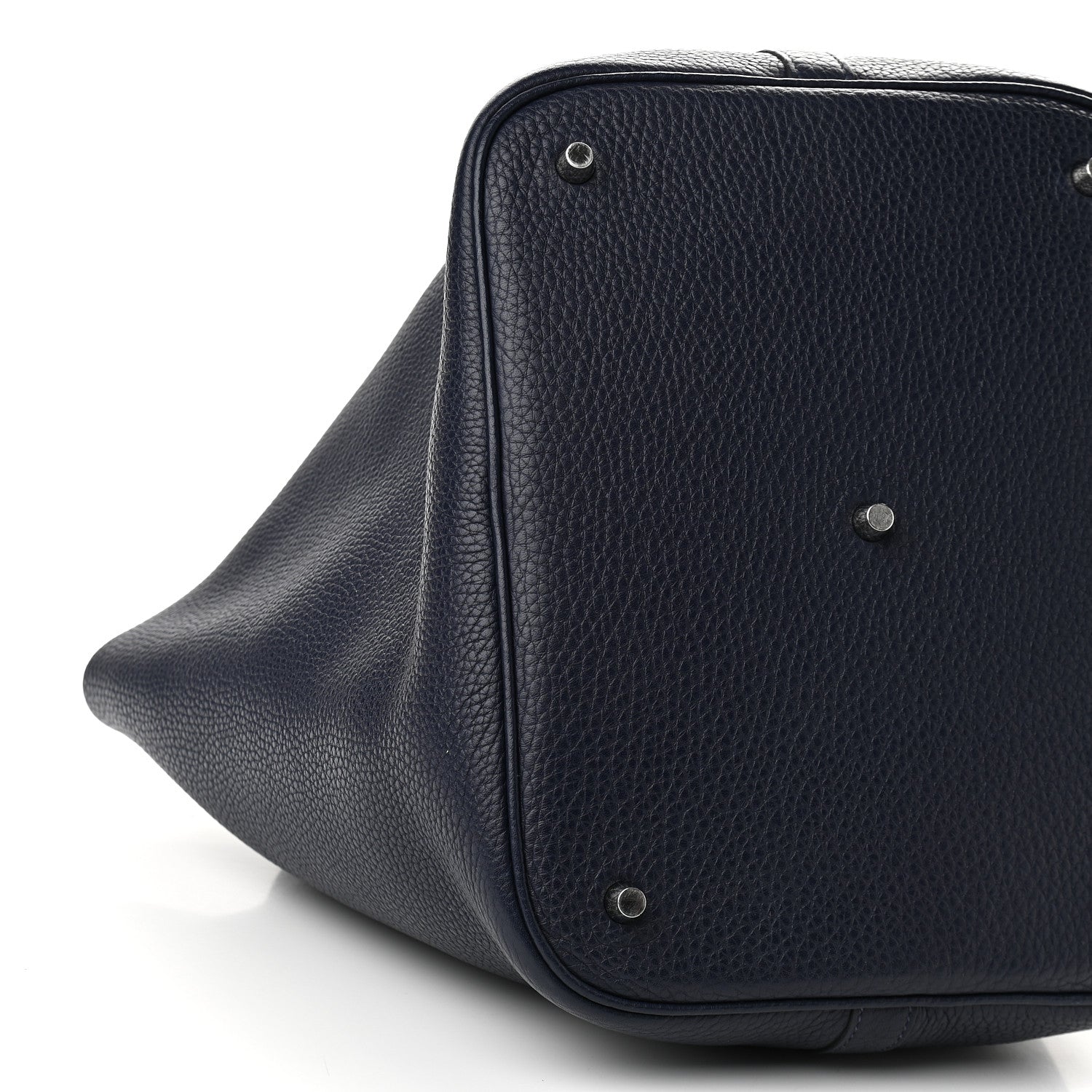 Hermes Taurillon Clemence Picotin Lock 26 GM Bleu Nuit 8 of 9