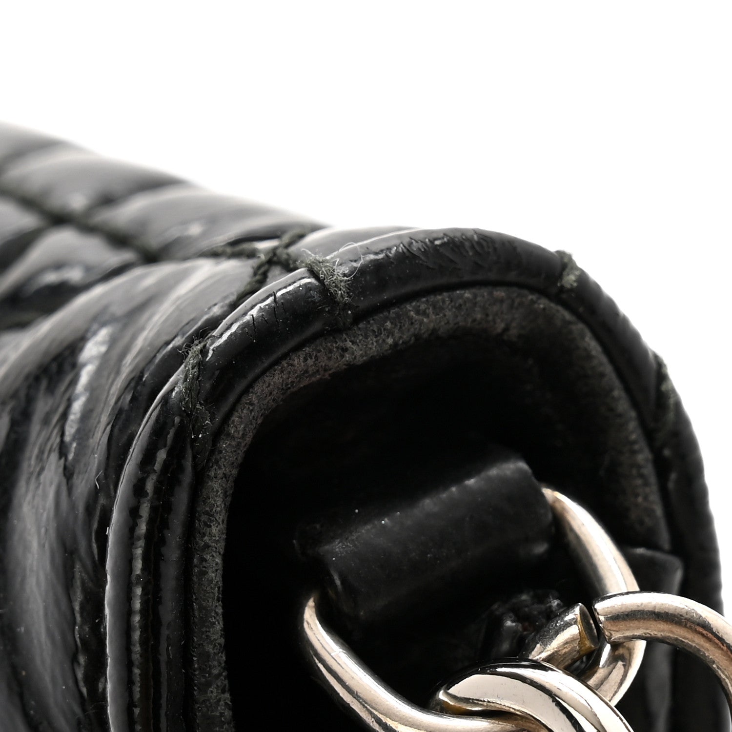 Christian Dior Patent Cannage Lady Dior Convertible Clutch Black 15 of 15