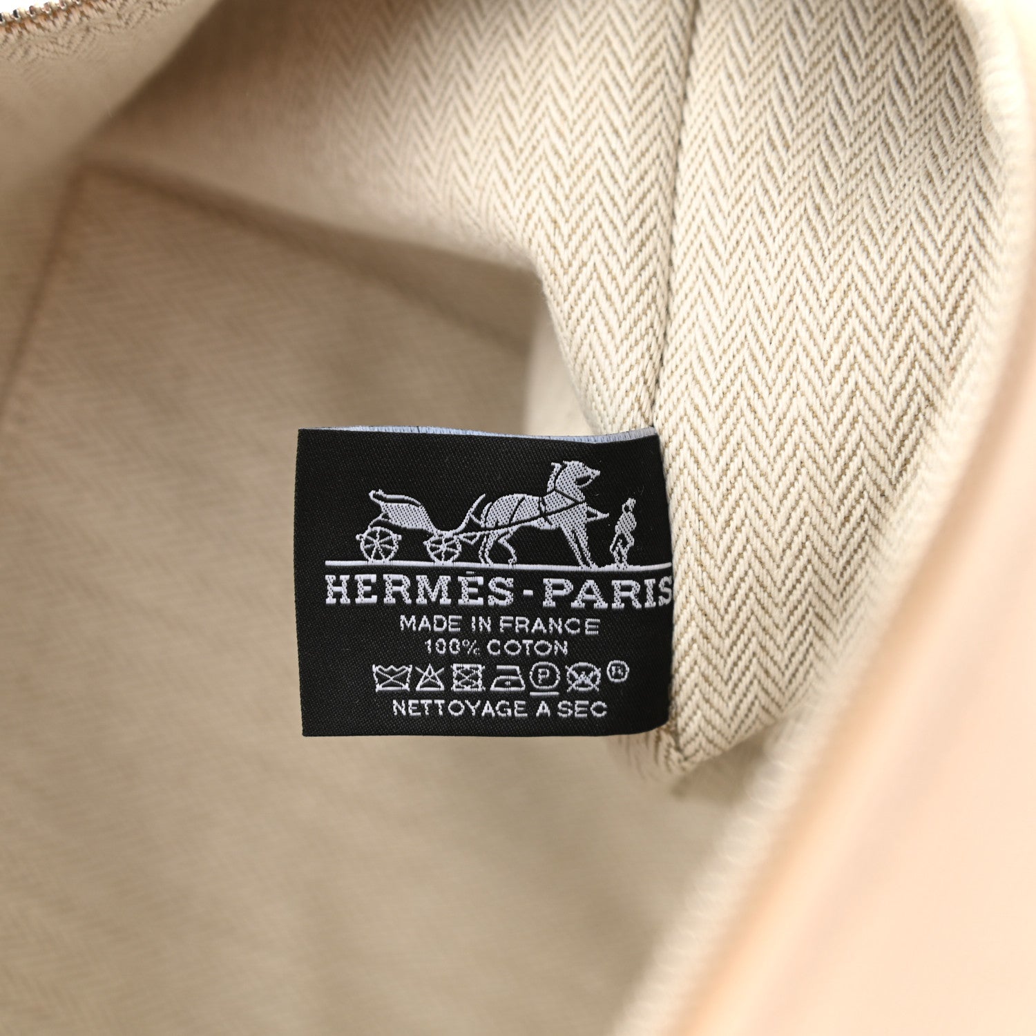 Hermes Canvas Large Bride-A-Brac Pouch Natural 7 of 7