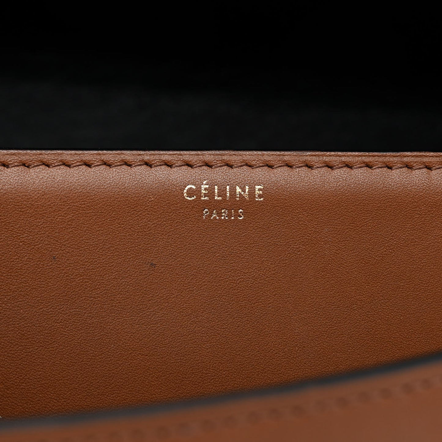 Calfskin Medium Bi-Color Case Flap Camel