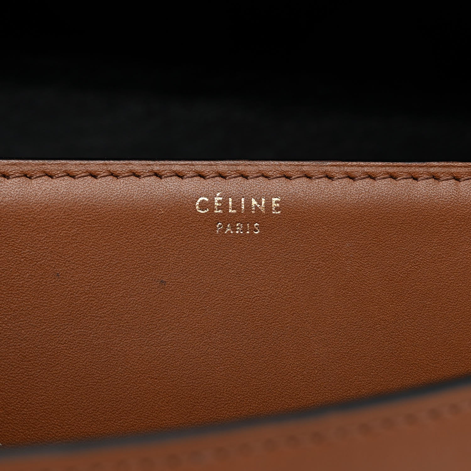 Celine Calfskin Medium Bi-Color Case Flap Camel 7 of 19