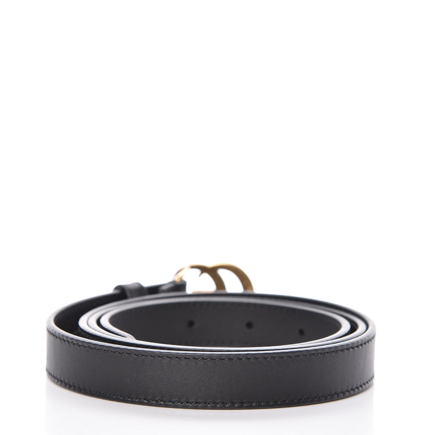 Calfskin Double G 20mm Belt 100 40 Black