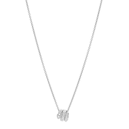 Bulgari 18K White Gold Diamond Serpenti Viper Pave Pendant Necklace 1 of 4