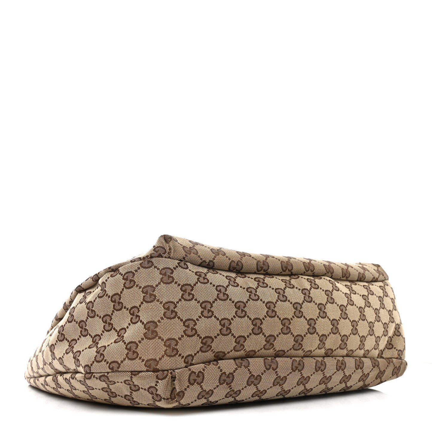 Monogram Large New Ladies Web Hobo Dark Brown