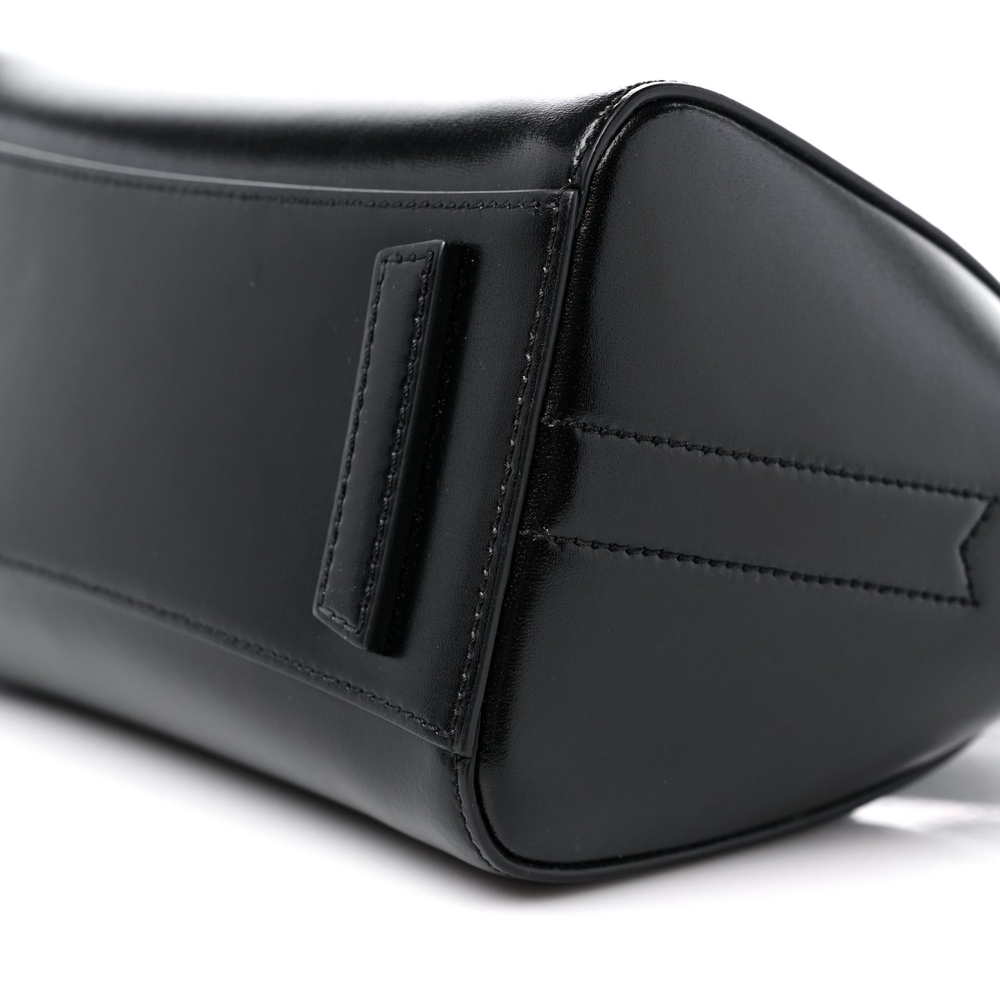 Shiny Lord Calfskin Mini Antigona Black