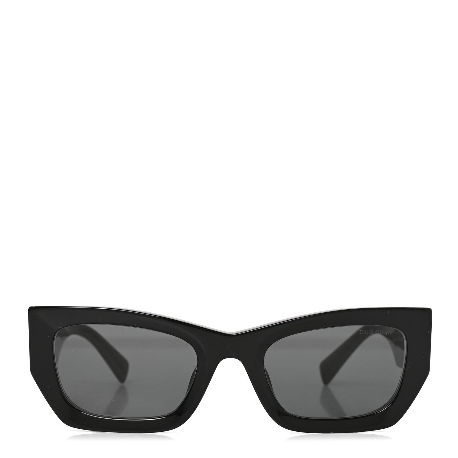 Miu Miu Acetate Rectangle Sunglasses SMU 09W Black 2 of 7