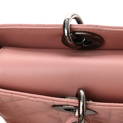 Christian Dior Lambskin Cannage Medium Lady D-Joy Old Rose 11 of 12