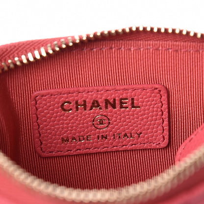 Chanel Caviar Quilted Small Cosmetic Case Pink 6 of 8