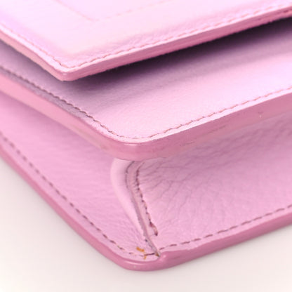 Fendi Vitello Flamingo Tube Wallet on Chain Lavanda 8 of 10