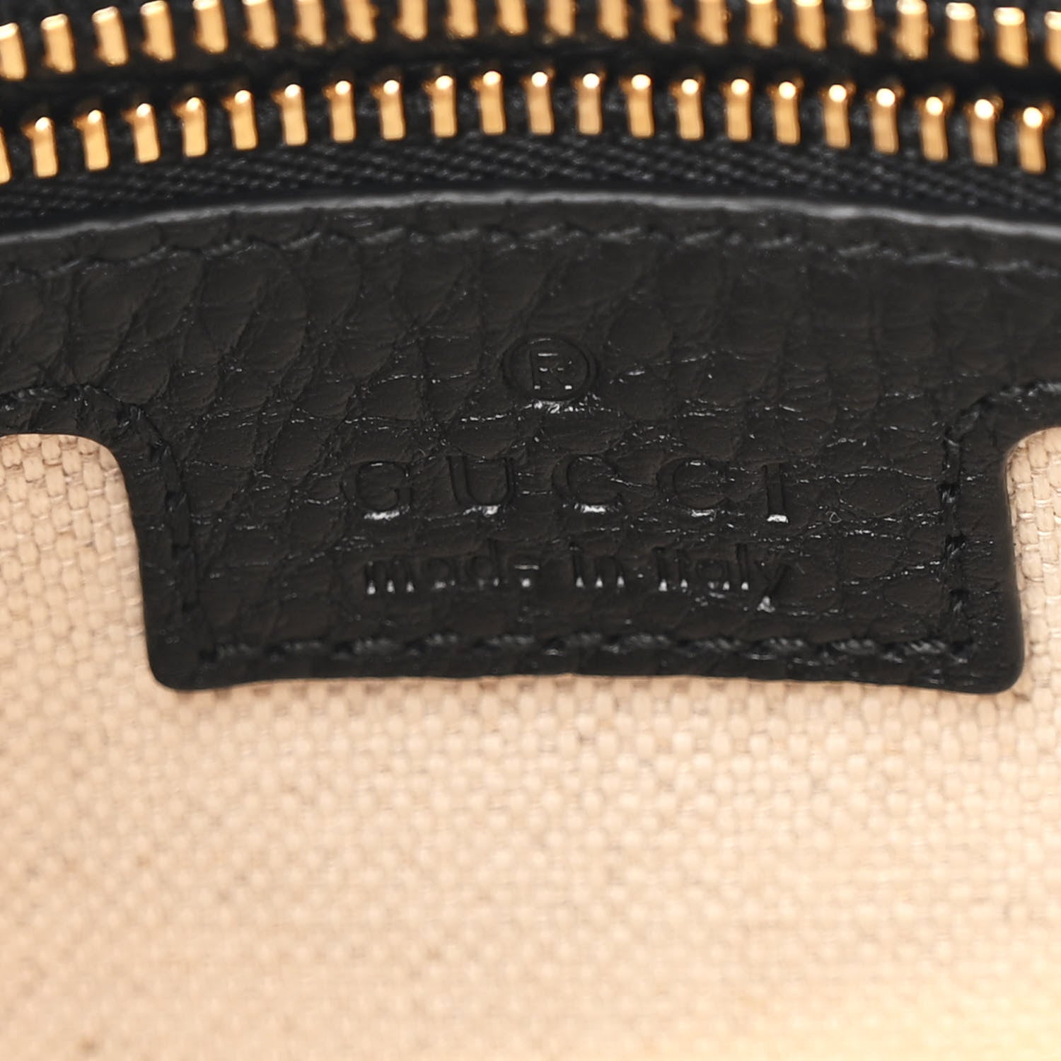 Gucci Calfskin GG Emblem Medium Boston Bag Black 6 of 11