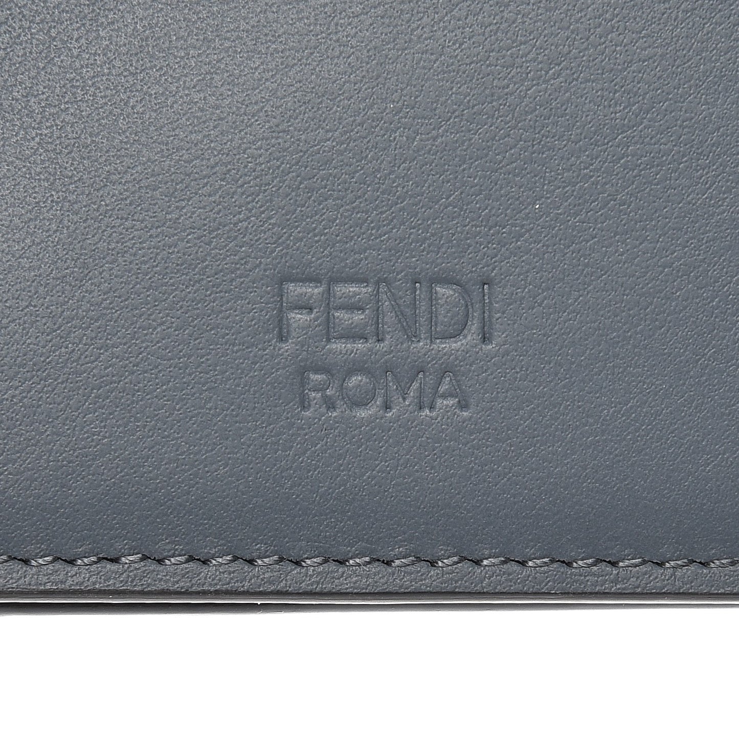 Calfskin Metal Monster Eyes Bi-Fold Wallet Tempesta