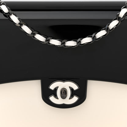 Chanel Plexiglass Plexi Coco Bag Black White 8 of 11
