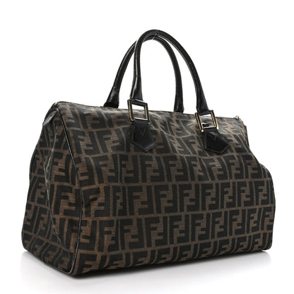 Fendi Zucca Cuoio Lucido Large Chef Boston Tobacco Moro 3 of 11