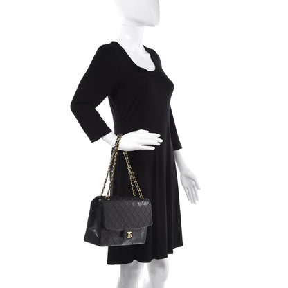 Chanel Lambskin Quilted Medium Single Flap Black 2 of 14