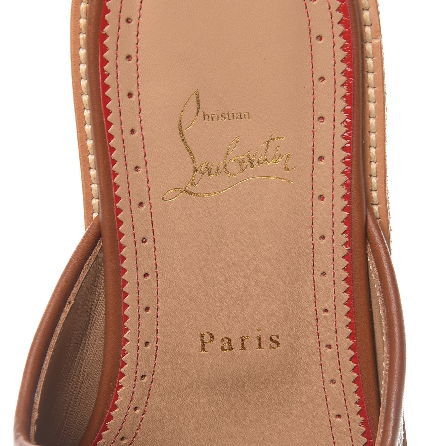 Calfskin Nappa Paille Matelasse Mens Youseffo Flat 41 Beige Cuoio